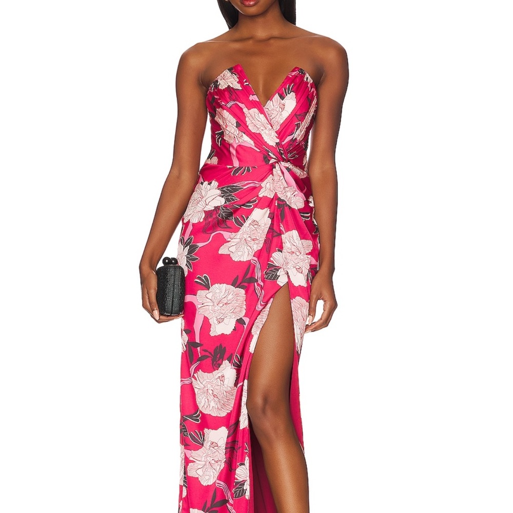Katie May | Finn Gown in Brick Floral - new with tags